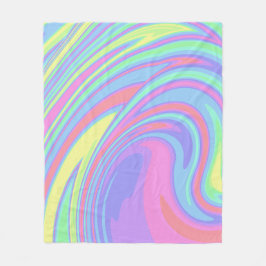 Manta Polar Arte de mármol holográfico lindo