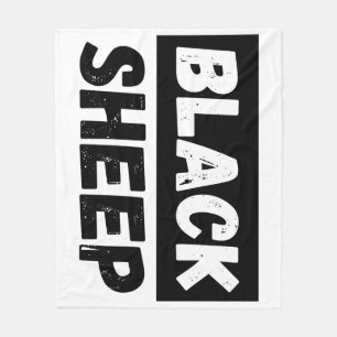 Manta Polar Arte de moda callejera rebelde negrita oveja negra