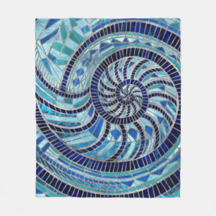 Manta Polar Arte de mosaico de Nautilus Shell