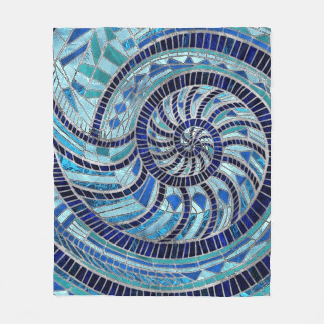 Manta Polar Arte de mosaico de Nautilus Shell (Anverso)