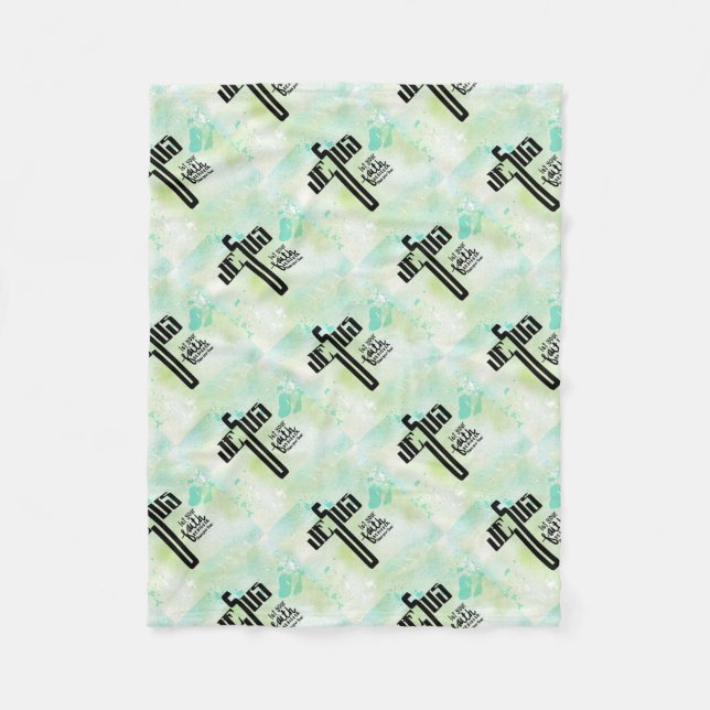 Manta Polar Arte De Palabra De Jesús (Anverso)