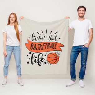 Manta Polar Arte de palabra de vida deportiva de baloncesto ge