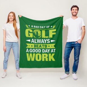 Manta Polar Arte de palabras para amantes del golf divertido