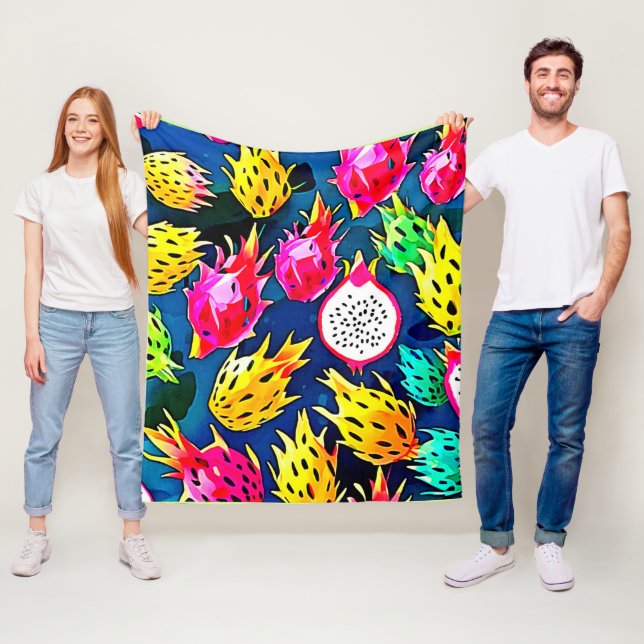 Manta Polar Arte de patrón de fruta dragón (In situ)