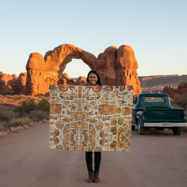 Manta Polar Arte de Petroglifo Antiguo  (Subido por el creador)