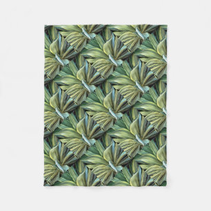 Manta Polar Arte de realismo agave tropical