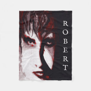 Manta Polar Arte de retrato de hombre de música goth post punk