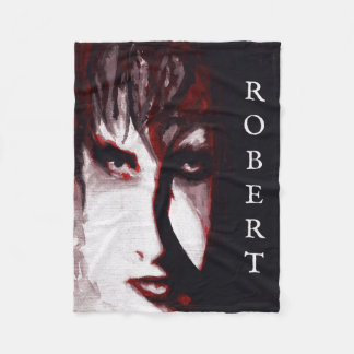 Manta Polar Arte de retrato de hombre de música goth post punk
