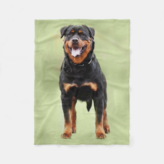 Manta Polar Arte de Rottweiler - de Metzgerhund Digital (Anverso)