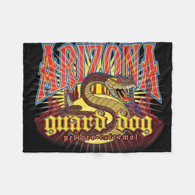 Manta Polar Arte de serpiente de Arizona (Frente (Horizontal))