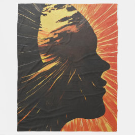 Manta Polar Arte de Sunrise metafísico | Cara y amanecer