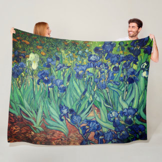 Manta Polar Arte de Van Gogh Iris