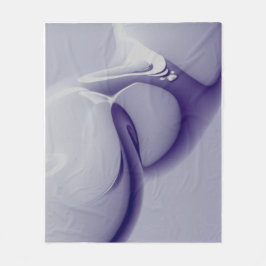 Manta Polar Arte digital abstracto de humo fluido violeta futu