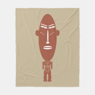 Manta Polar Arte facial tribal africano moderno contemporáneo