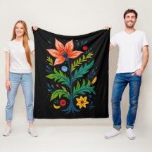 Arte Folclórico Floral Boho Oscuro Cottagecore Árb