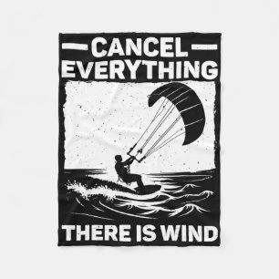 Manta Polar Arte Genial de Kitesurfing para Hombres Mujeres Ki