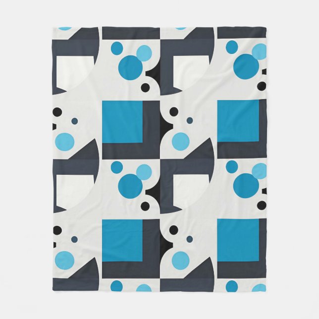 Manta Polar Arte geométrico abstracto moderno (Anverso)