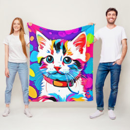 Manta Polar Arte gitano colorido