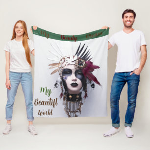 Manta Polar Arte gótico-indio de alta resolución: Fuerza poder