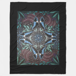 Manta Polar Arte indígena australiano del triángulo azul marip