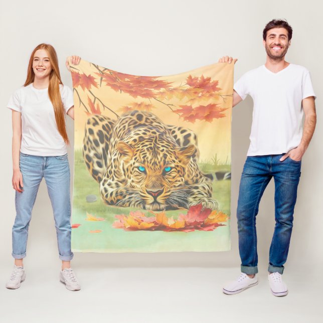 Manta Polar Arte leopardo (In situ)