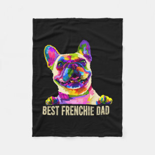 Manta Polar Arte Mejor Frenchie Papá Bulldog Francés Papá Perr