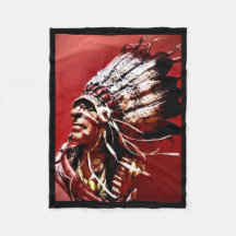 Arte original "Jefe Nez Perce" nativo