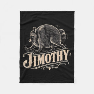 Manta Polar Arte Retro de Mapache Jimothy de los 80