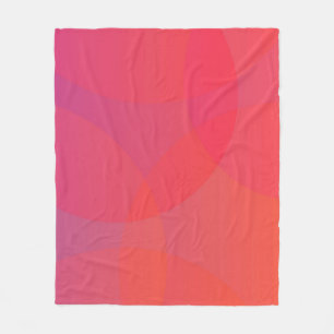 Manta Polar Arte rosa, naranja, moderno, sencillo, fresco y de