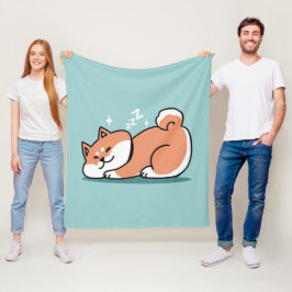 Manta Polar Arte Shiba Inu relajado: Solo un Shiba bajo tierra