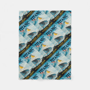 Manta Polar Arte titánico del poster del vintage del RMS