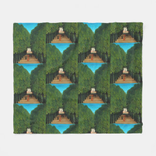 Manta Polar Arte vintage de Henri Rousseau París árboles verde