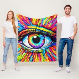 Manta Polar Arte visual vibrante