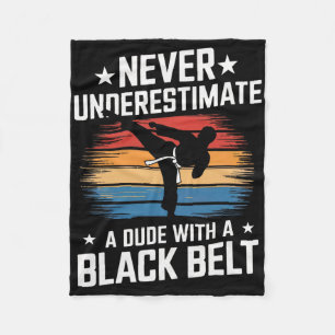 Manta Polar Artes marciales Cinturón negro Karate Jiu Jitsu Ta