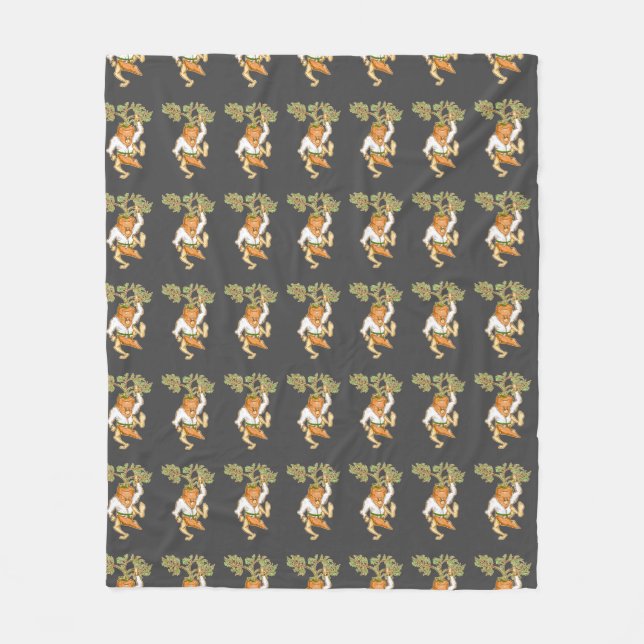 Manta Polar Artes marciales de zanahoria de Karate (Anverso)