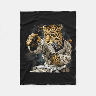 Manta Polar Artes Marciales Leopardo Animal Mma Taekwondo Kara