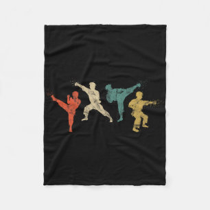Manta Polar Artes Marciales Vintage Niños Y Adultos Karate Shi