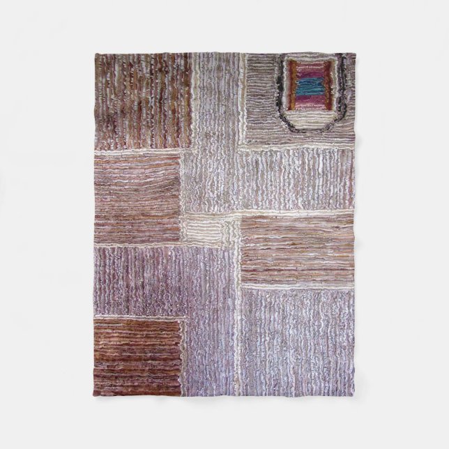 Manta Polar Artesanía original de alfombra de cuero (Anverso)