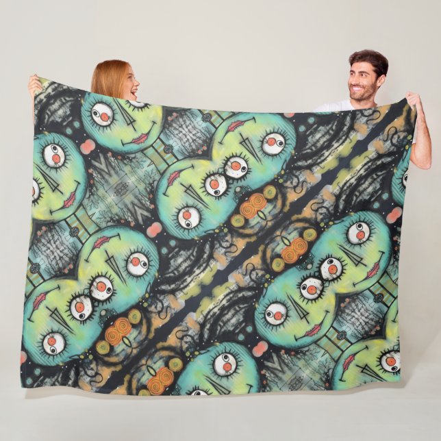 Manta Polar ArtLady 10 Encantadora y angustiada (In situ)