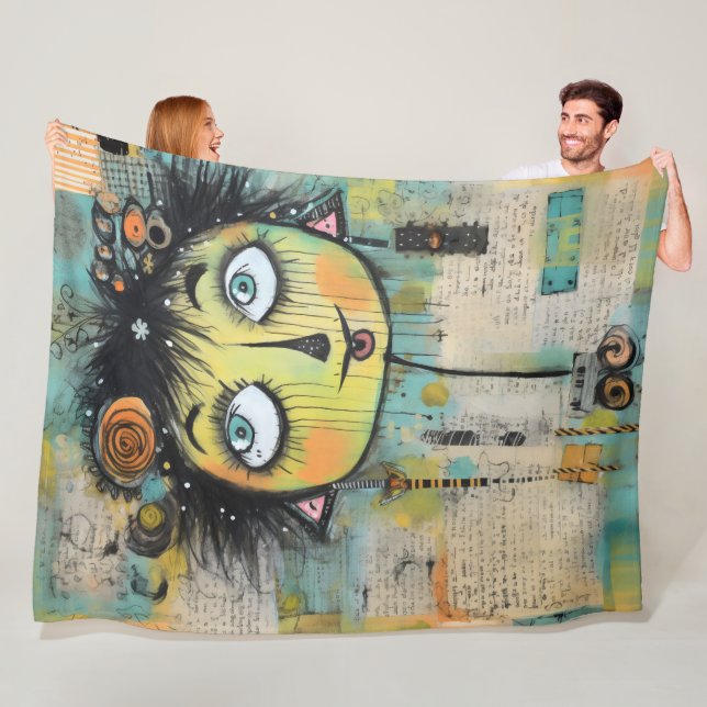 Manta Polar ArtLady 11 Encantadora y angustiada (In situ)