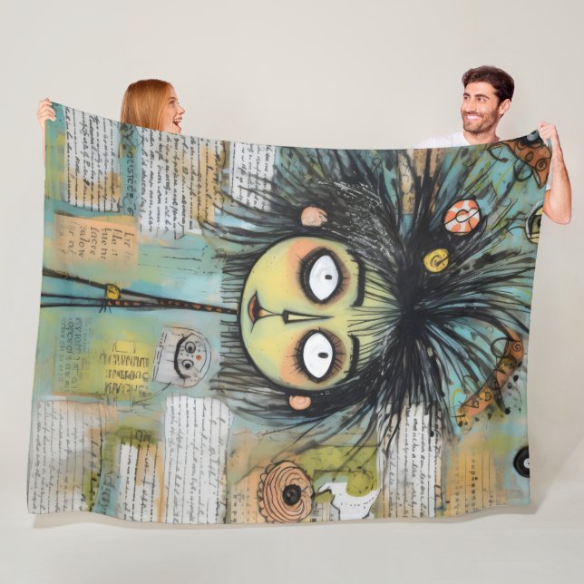 Manta Polar ArtLady 18 Encantadora y angustiada (In situ)