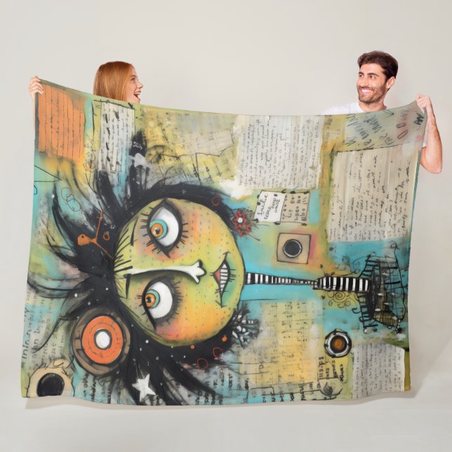 Manta Polar ArtLady 19 Encantadora y angustiada (In situ)