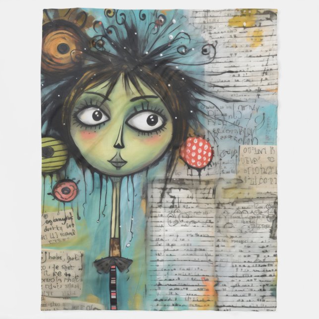 Manta Polar ArtLady 20 Encantador y afligido (Anverso)