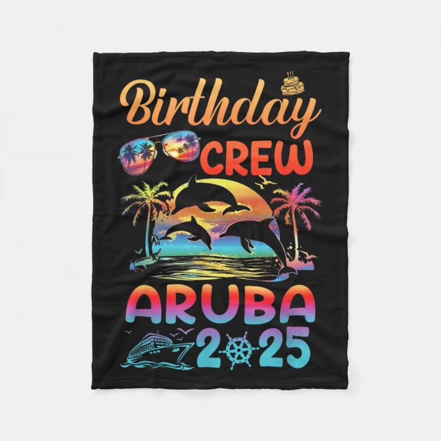 Manta Polar Aruba Birthday Trip Vacation 2025 Matching Group  (Anverso)