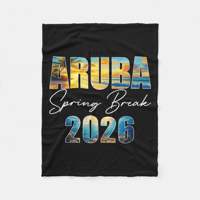 Manta Polar Aruba Spring Break 2026 Summer Vacation Beach  (Anverso)
