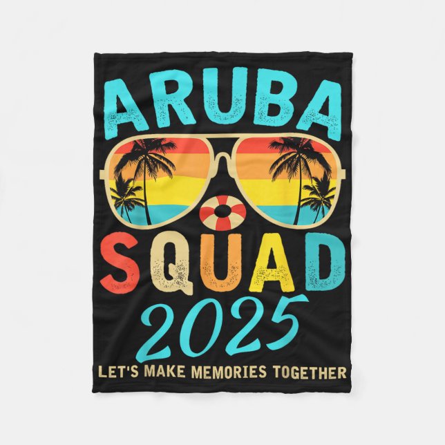 Manta Polar Aruba Squad 2025 Vacation Friends Family Matching  (Anverso)