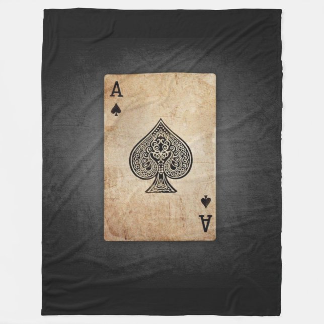 Manta Polar As de espadas lanzar almohada (Anverso)