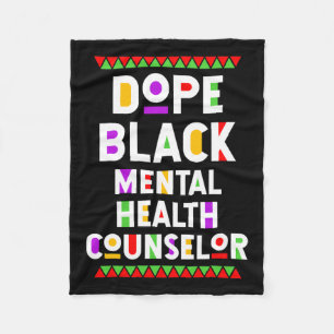 Manta Polar Asesora de Salud Mental Negra - Trabajo afroameric