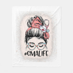 Manta Polar Asistente médico certificado Messy Bun CMA Life
