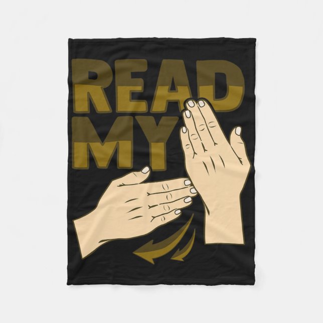 Manta Polar Asl Hand Gesture Deaf Hearing Loss Awareness 12  (Anverso)